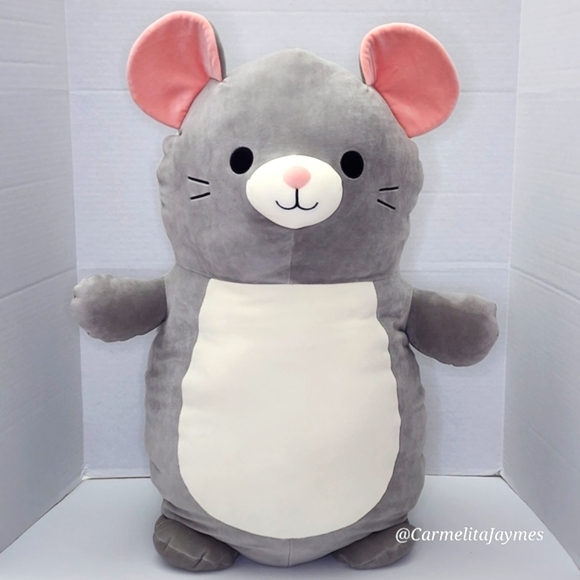 MISTY 🐁26" Gray & White Mouse HugMees Squad Original Squishmallow Kelly Toy NWT - Picture 1 of 9